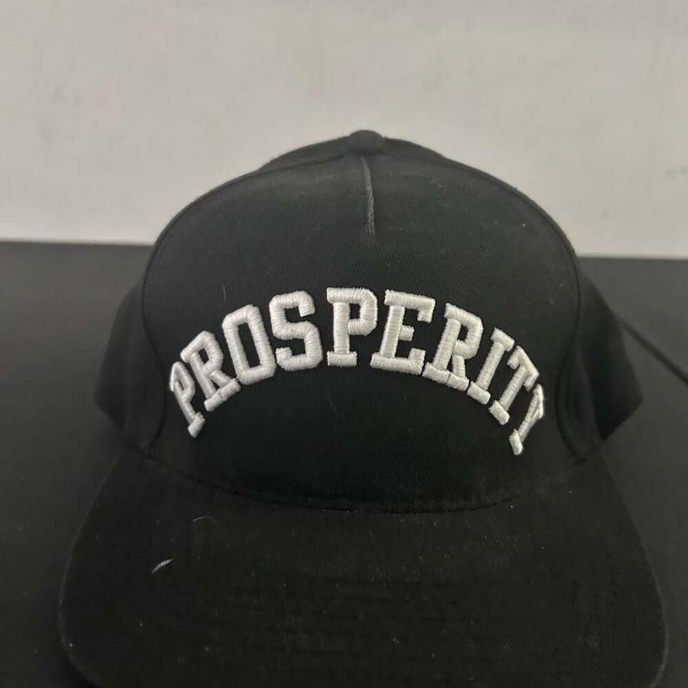 Pink Dolphin Prosperity Snapback Hat Black